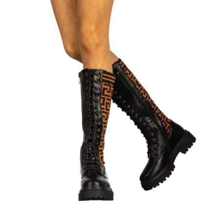 Merty fekete női csizma