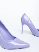 Simria lila női magassarkú cipő lakkozott ökológiai bőrből