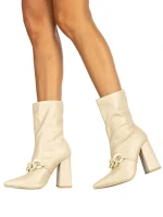 Konny bézs női csizma