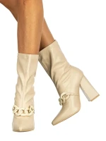 Konny bézs női csizma