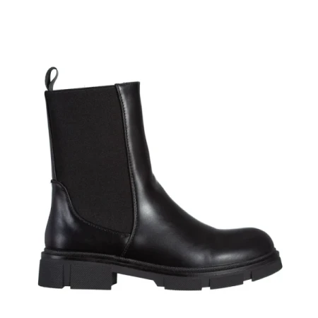 Kiana fekete női csizma, műbőrből készült