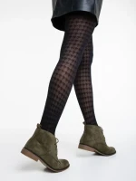 Marieke zöld női bakancs textil anyagból