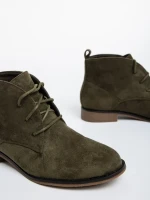 Marieke zöld női bakancs textil anyagból