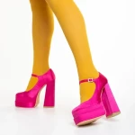 Caira fukszia női cipő, textil anyagból készült