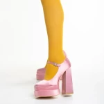 Caira rózsaszín női cipő, textil anyagból készült