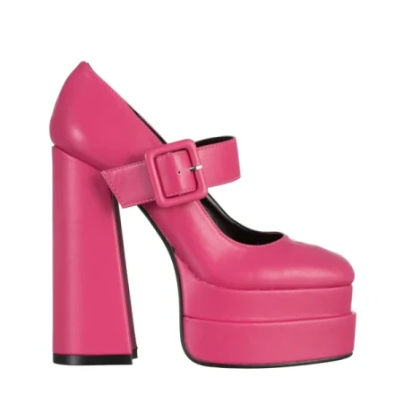 Beatrix fukszia női cipő, műbőrből készült