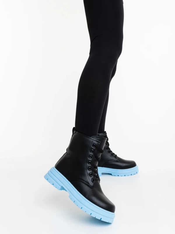 Tarali fekete női bakancs ökológiai bőrből