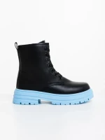 Tarali fekete női bakancs ökológiai bőrből