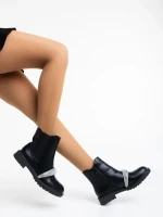 Sherisse fekete női bakancs ökológiai bőrből