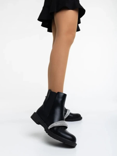 Sherisse fekete női bakancs ökológiai bőrből