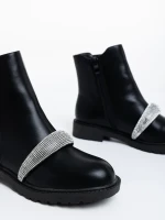 Sherisse fekete női bakancs ökológiai bőrből