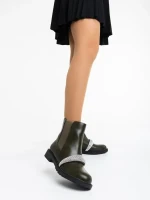 Sherisse zöld női bakancs ökológiai bőrből
