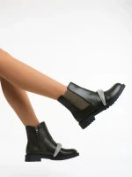 Sherisse zöld női bakancs ökológiai bőrből