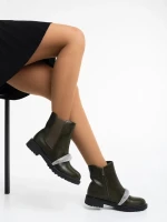 Sherisse zöld női bakancs ökológiai bőrből