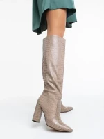 Ulyana bézs női csizma ökológiai bőrből