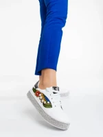 Sonna fehér női sportcipő ökológiai bőrből