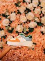 Kosara narancssárga női sportcipő ökológiai bőrből