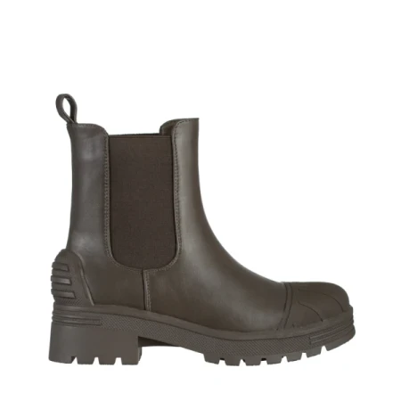 Varina zöld női csizma, műbőrből készült