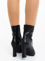 Terazia fekete női bokacsizma ökológiai bőrből