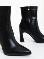 Terazia fekete női bokacsizma ökológiai bőrből