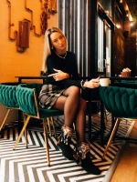 Camora fekete női csizma textil anyagból