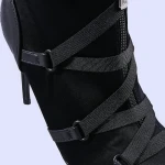 Lucia fekete női bokacsizma