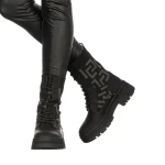 Stika fekete női csizma