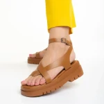 Abilene camel női szandál, műbőrből készült