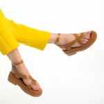 Abilene camel női szandál, műbőrből készült