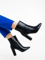 Beter fekete női bokacsizma ökológiai bőrből