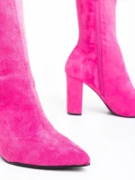 Annelies fukszia női csizma textil anyagból