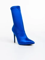 Lionesse kék női bokacsizma textil anyagból