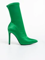 Lionesse zöld női bokacsizma textil anyagból