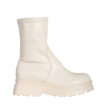 Ellery bézs női csizma, műbőrből készült