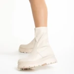 Ellery bézs női csizma, műbőrből készült