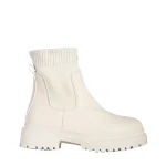 Delma bézs női bokacsizma, műbőrből készült