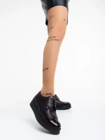 Lawanda gránátszínű női alkalmi cipő természetes bőrből