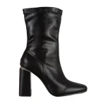 Priyal fekete női csizma, műbőrből készült