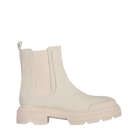 Alodie bézs női bokacsizma ökológiai bőrből