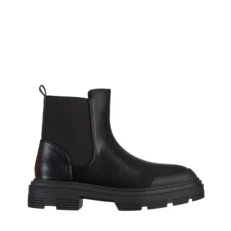 Amorina fekete női  bokacsizma ökológiai bőrből