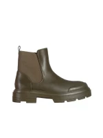 Amorina Zöld női  bokacsizma ökológiai bőrből