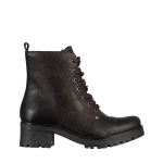 Sötétbarna női csizma természetes bőrből Omelia