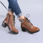 Dove camel bőr bakancs