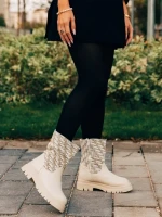 Afika bézs női csizma