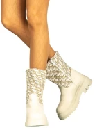 Afika bézs női csizma