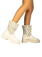 Afika bézs női csizma