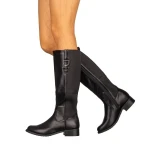 Malla fekete női csizma