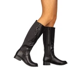 Malla fekete női csizma