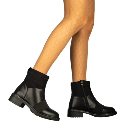 Giunia fekete női bokacsizma