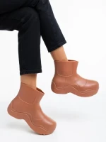 Apolena sötét bézs női gumicsizma